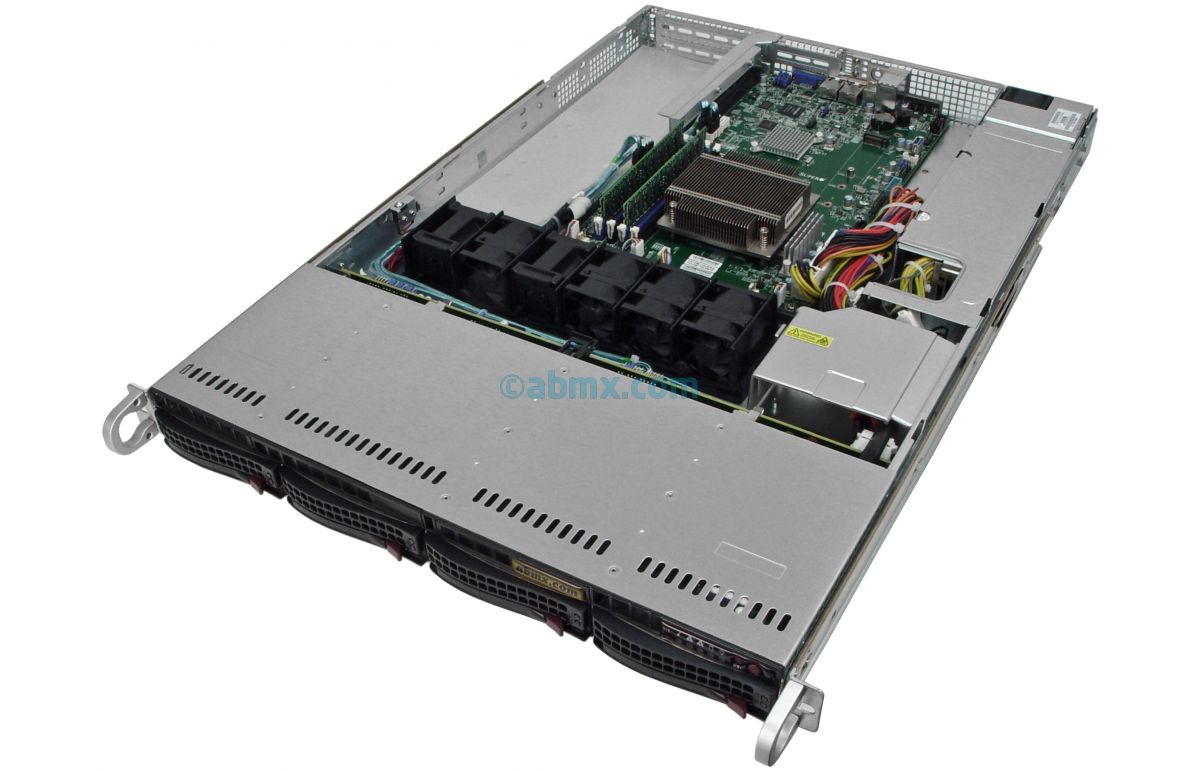 1U Rackmount Server - 4 Hot-Swap Bays - 2 PCIe slots-5