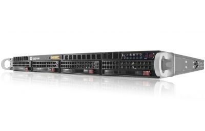 1U Rackmount Server - 4 Hot-Swap Bays - 4 LAN ports - 48V DC Redundant Power-front