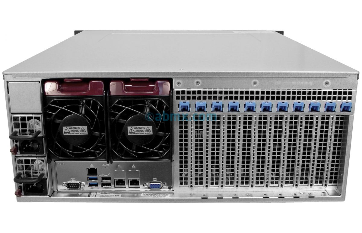 4U Rack Server - Dual Xeon - Redundant Power - Up to 11 PCI-e slots-3