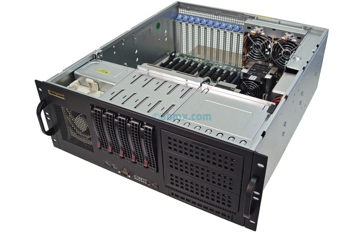 4U Server - Dual Xeon - Redundant Power - 11 PCIe slots-5