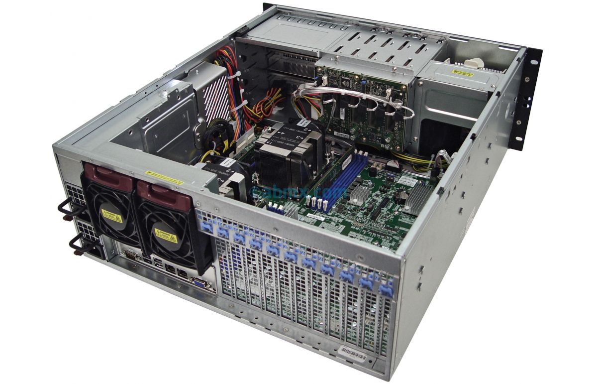 4U Rack Server - Dual Xeon - Redundant Power - Up to 11 PCI-e slots-6