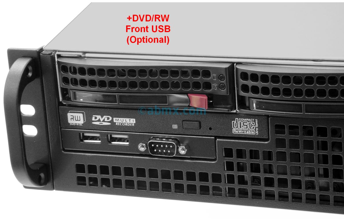 2U Server - 3 x Hot-Swap Bays - Redundant Power-8