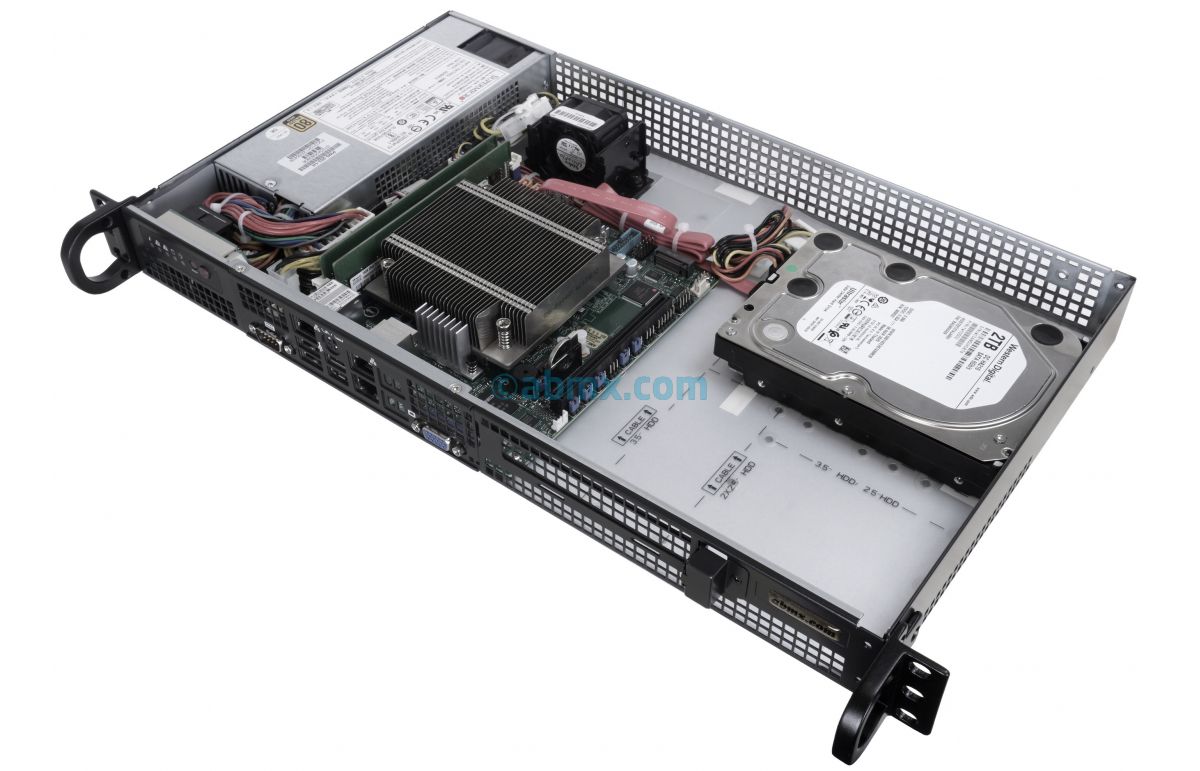 1U Mini Server - 10-inch deep - Xeon E - Front I/O-5