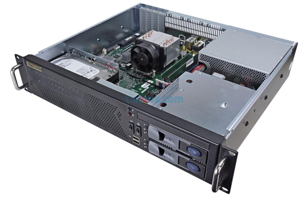 2U Short-Depth Server - AMD Ryzen - 2 x Hot-Swap Bays-5