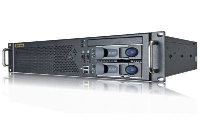 2U Short-Depth Server - 2 x Hot-Swap Bays-front