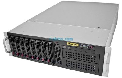 thumbnail-3U Server - Dual Xeon Scalable 4th Gen - 8 x Hot-Swap Bays - Redundant Power