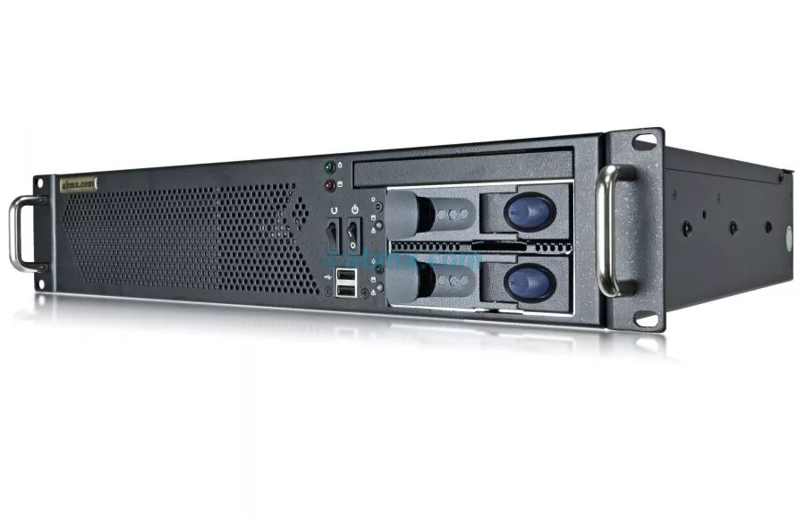 2U Mini Server - 2 x Hot-Swap Bays-front