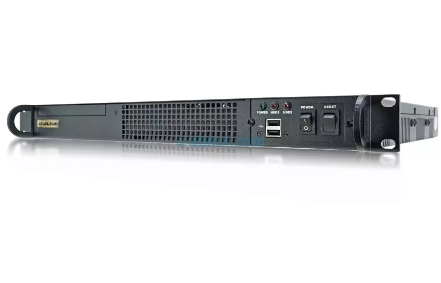 1U Short-Depth Telco Server - 48V DC-front