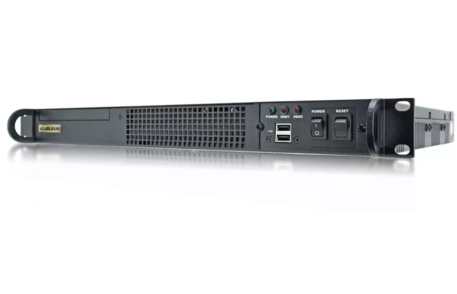 1U Short-Depth Telco Server - 48V DC-front